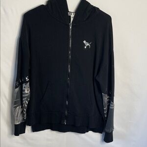 Victoria's Secret Black Hoodie Jacket